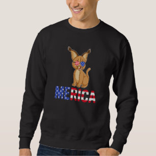 Merica Usa Flaggen Bobcats Sonnenbrille Patriotic Sweatshirt
