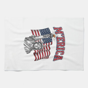 MERICA Vintage Liberty Patriotisch Geschirrtuch