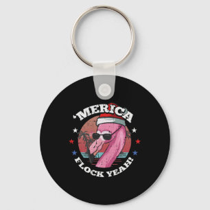 Merica Weihnachten im Juli Cool Flamingo Sommer Tr Schlüsselanhänger
