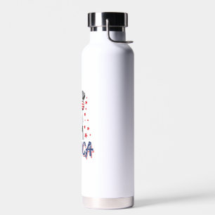 Merica Wire Fox Terrier Dog 4. Juli USA Geschenk Trinkflasche