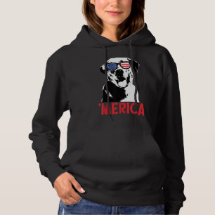 Merica Yellow Labrador American Flag Sonnenbrille  Hoodie