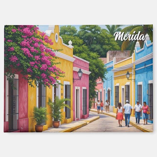 Merida Mexico Reise Magnet (Vorderseite)
