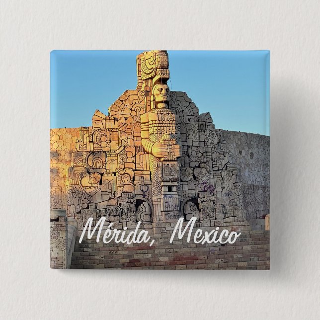 Merida, Mexiko - Square Button (Vorderseite)