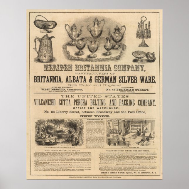 Meriden Britannia Company Poster (Vorne)