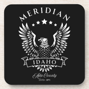 Meridian Ada Landkreis Idaho Vintager Adler Getränkeuntersetzer