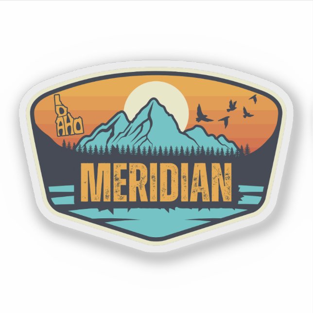 Meridian, Idaho Aufkleber (Vorderseite)