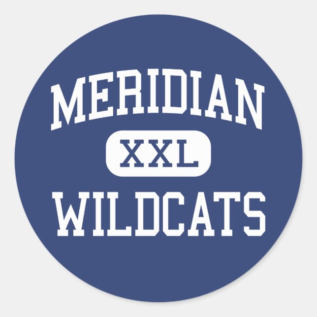 Meridian - Wildkatzen - hoch - Meridian Mississipp Runder Aufkleber (Vorderseite)