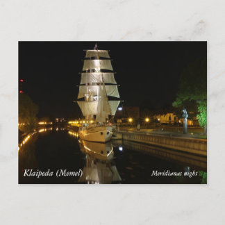 Meridianas Nacht von @LoveKlaipeda (Memel Postcard Postkarte