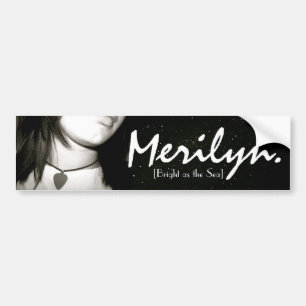 Merilyn [hell als das Meer] Autoaufkleber