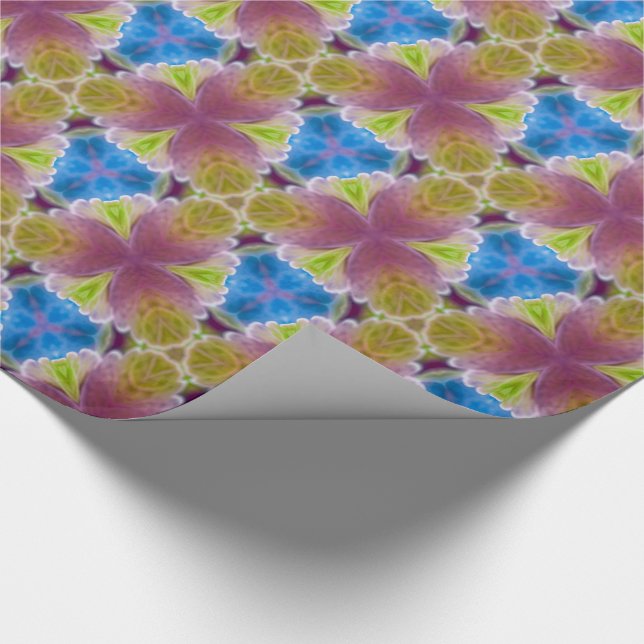 Meriwear Floral Haze Chic Romantic Geschenkpapier (Ecke)