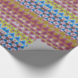 Meriwear Floral Haze Chic Strip Romantische Geschenkpapier