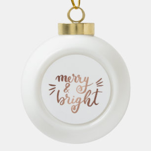 Merk und hell - Kupfer Keramik Kugel-Ornament