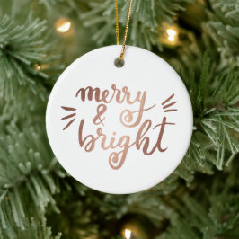 Merk und hell - Kupfer Keramik Ornament