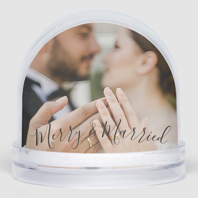Merk und verheiratet schneekugeln (Vorderseite)
