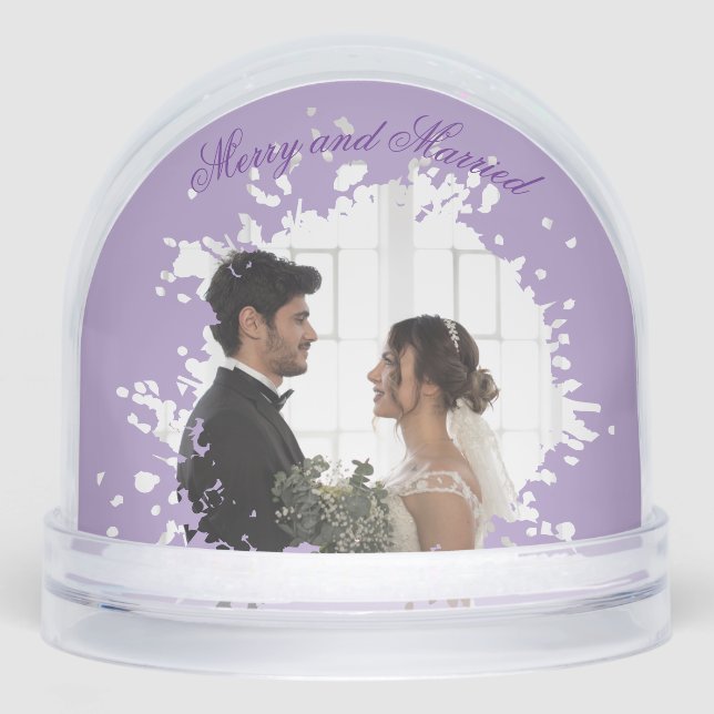Merk und verheiratet schneekugeln (Vorderseite)