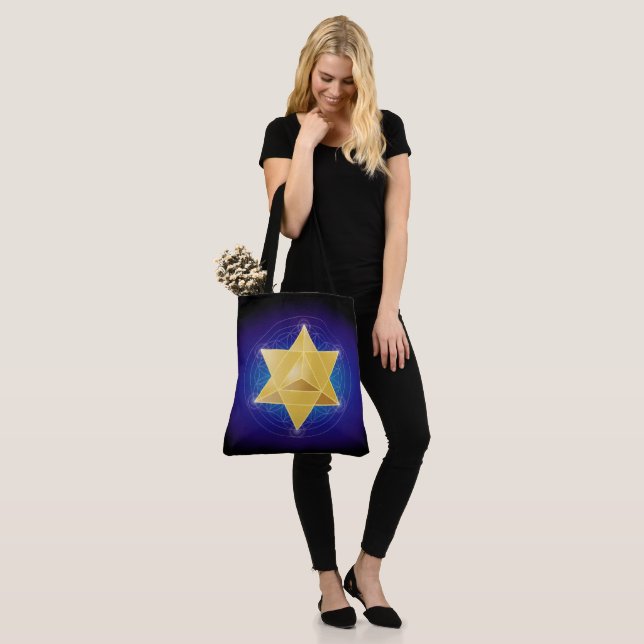 Merkaba Blume des Lebens Tasche der Heiligen Geome (Am Model)