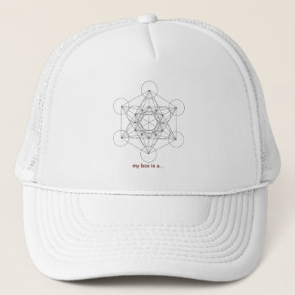 Merkaba, metatrons cube, star tetrahedron  hat truckerkappe