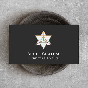 Merkaba Sacred Geometry Symbol Visitenkarte