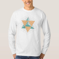 Merkaba Stern-Tetraeder auf Blume des Lebens