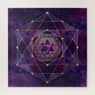 Merkabah in Blume des Lebens - Heilige Geometrie