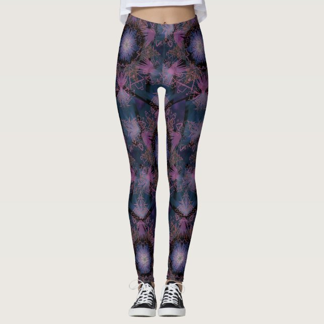 Merkabah Mandala Pattern Leggings (Vorderseite)