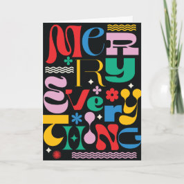 Merken Sie alles Trendy Type Mix Grußkarte Karte