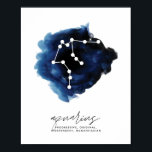 Merkmale der Aquarius-Konstellation Poster<br><div class="desc">Merkmale der Aquarius-Konstellation</div>