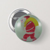 Merkur Art Glass Weihnachtsball gestrichen Santa