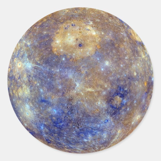 Merkur des Planeten. Paradiso Runder Aufkleber (Vorderseite)