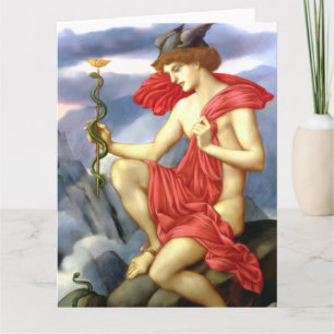 Merkur – Mythologische Eleganz Grußkarte Karte