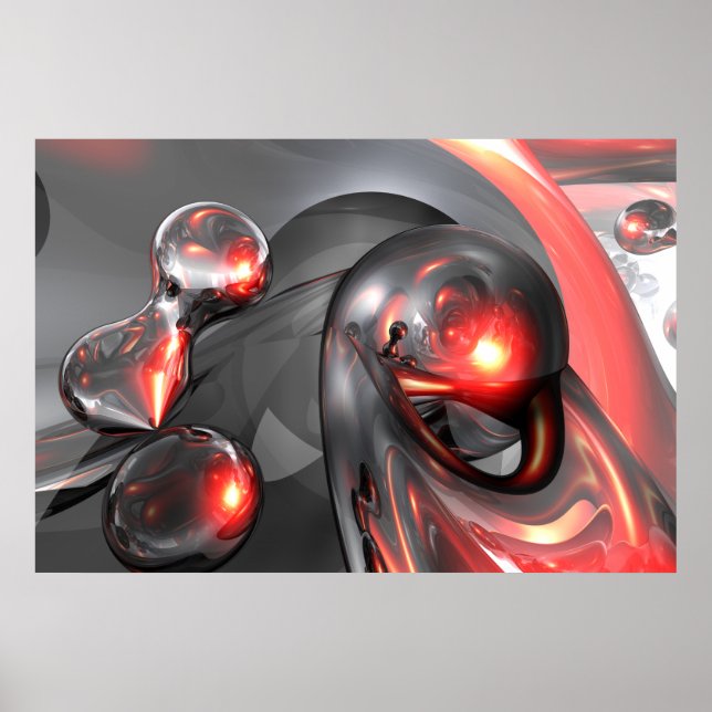Merkur-steigendes Abstraktes Poster (Vorne)