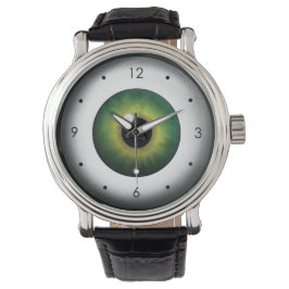 Merkwürdige Coole grüne Augenpartie, benutzerdefin Armbanduhr