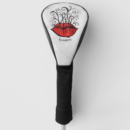 Merkwürdige gotische Lippen Tattoo Oddity Name Golf Headcover