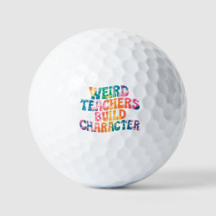 Merkwürdige Lehrer bauen Charakter - farbenfrohe K Golfball