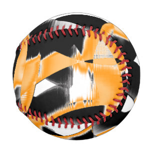 Merkwürdige Medaille verbrannter Bänder, orange we Baseball
