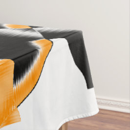 Merkwürdige Medaille verbrannter Bänder, orange we Tischdecke