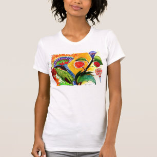 Merkwürdige Pflanzen-orange Himmel-Shirt T-Shirt