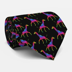 Merkwürdige Psychedelic Giraffe Krawatte