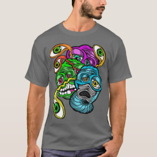Merkwürdige psychedelische Alien Eye Scream T-Shirt