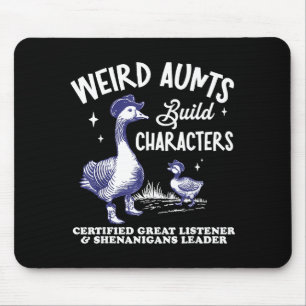 Merkwürdige Tante Baut Charakter Lustige Verrückte Mousepad