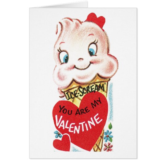 Merkwürdige unheimliche Vintage Valentine-Karte 12 Karte