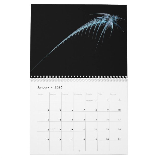 Merkwürdiger Attractors Kalender II (Jan 2026)