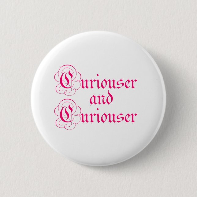 Merkwürdiger und merkwürdiger button (Vorderseite)
