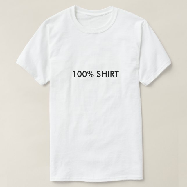 Merkwürdiges 100%-Shirt T-Shirt (Design vorne)