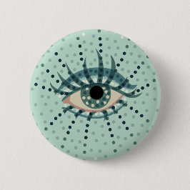 Merkwürdiges Auge mit Abstrakter psychedelischer K Button