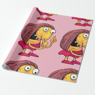 Merkwürdiges Frauen-Packpapier Geschenkpapier