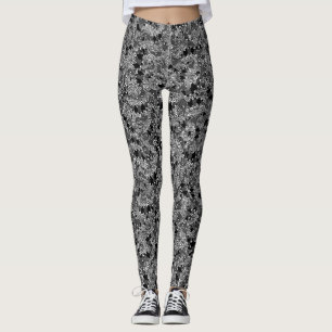 Merkwürdiges Monsterreptil zeichnend Muster Leggings