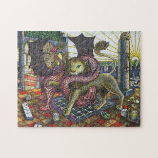 Merkwürdiges Träumerei-Puzzlespiel