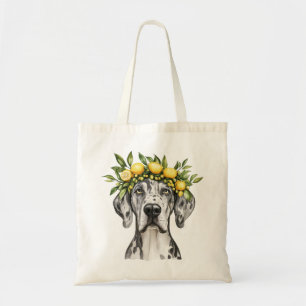 Merle Great Dane Dog Lemon Crown Tragetasche
