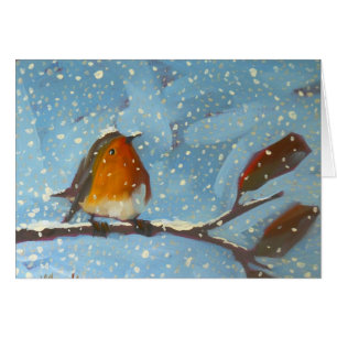 merle sur la branche le jour neigeux